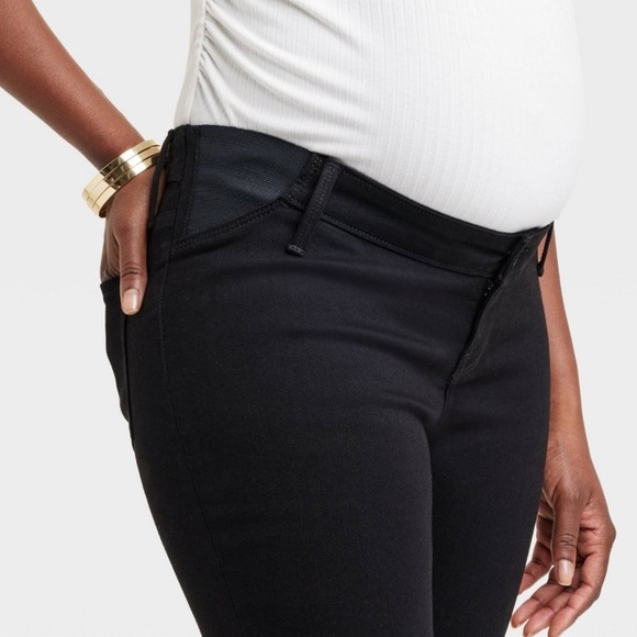 Isabel Maternity - High-Rise Under Belly Skinny Maternity Pants Side Pants Sz 16 - Picture 1 of 14